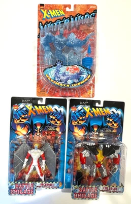 3 ToyBiz Figures Battle Brigade Colossus Archangel Red Water Wars Iceman 1997 - Image 1 of 4