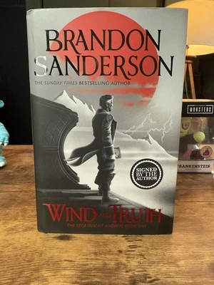 SIGNED Brandon Sanderson Autographed Book - Wind and Truth - Image 1 of 4