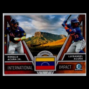 2024 Bowman Chrome - #II-24 Ronald Acuna Jr Luisangel Acuna International Impact - Picture 1 of 2