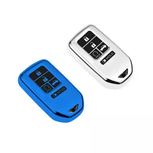 1 Blue and 1 Silver Key Fob Cover for Honda 2020 Accord Civic Pilot Passport CRV - Bild 1 von 5
