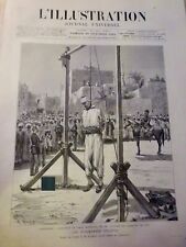 1846 1901 EXECUTION EGYPTE PENDAISON BASTONNADE PIED 3 JOURNAUX ANCIENS
