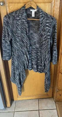 Kenar 毛衣黑色披肩裹身开衫,尺寸 S 100% 棉长 — 第 1/4 张图片