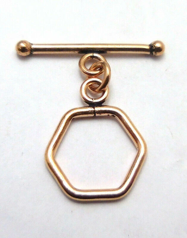 8 SET 16X26MM SOLID COPPER BALI TOGGLE CLASP ANTIQUE COPPER  584 VED-323 - Image 1 of 1