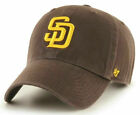 SAN DIEGO PADRES MLB BROWN STRAPBACK '47 BRAND RELAXED CLEAN UP DAD HAT CAP NEW!