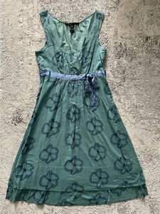 Marc Jacobs Multicolored Floral Bow Layered Dress Size 2 - Picture 1 of 14