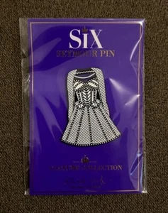 SIX - The Broadway Musical - Seymour Dress Lapel Pin by Gabriella Slade - NEW - Picture 1 of 2