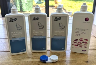 CooperVision / Boots Contact Lense Solution 250ml (4 Pack) + 1 x Lense Case