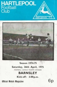 Hartlepool v Barnsley Division Four 26th April 1975 - Picture 1 of 7