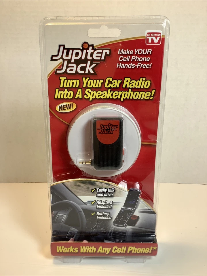 Jupiter Jack Cell Phone/Car Speakerphone Converter w/ 6 Adapters~New - Image 1 of 4