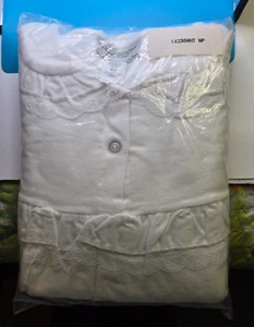 The Vermont Country Store Nightgown Size Medium White Cotton NEW - Picture 1 of 3