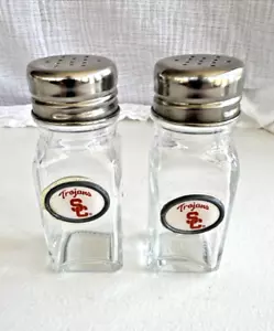 VTG USC Trojans Salt & Pepper Shaker Set 1970s University of Southern California - Picture 1 of 13