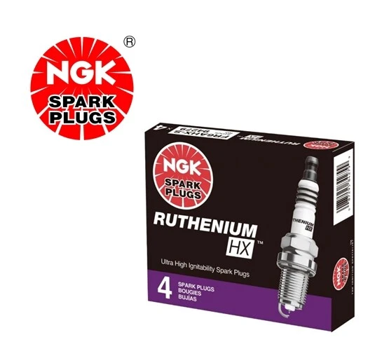 NGK RUTHENIUM HX Spark Plugs LTR7BHX 95605 Set of 4 - Image 1 of 1