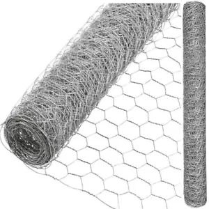 Galvanised Chicken Wire Mesh Netting Rabbit Cage Aviary Pet Fence Plant Net - Picture 1 of 7