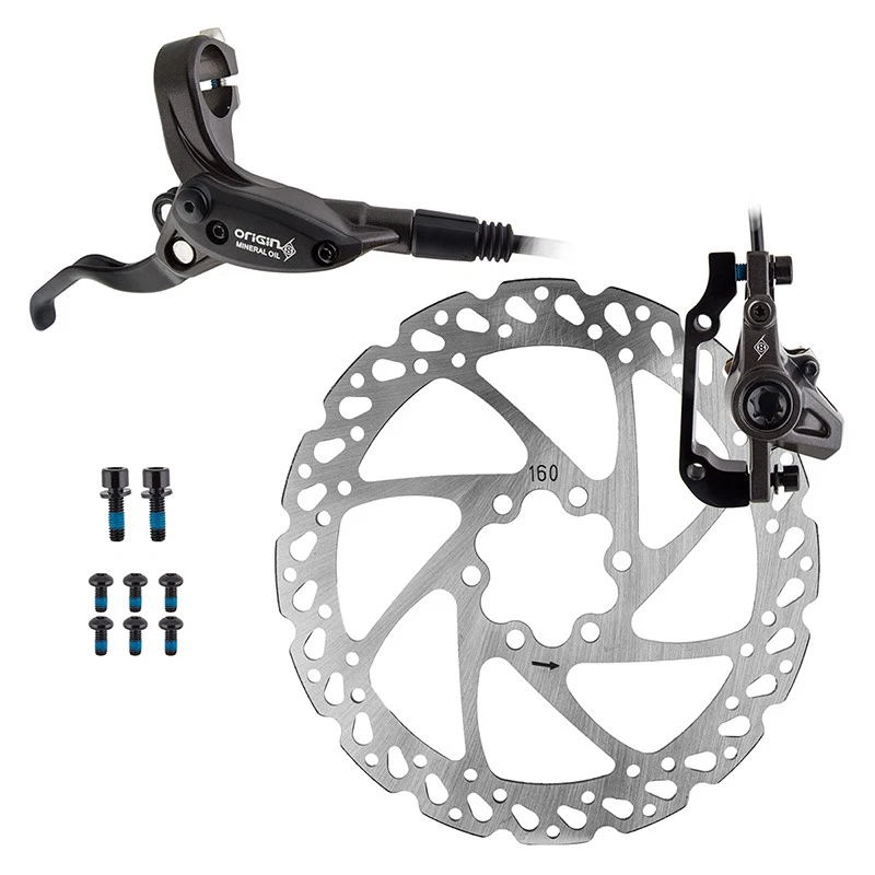 Origin8 Brake Disc Or8 Vise Hyd MTB RR W/lvr 160 Bk