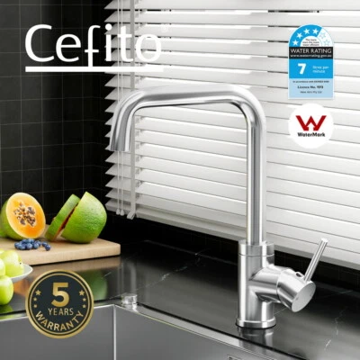 Cefito Kitchen Tap Mixer Taps Sink Basin Faucet Vanity Swivel Chrome - image 1 of 4