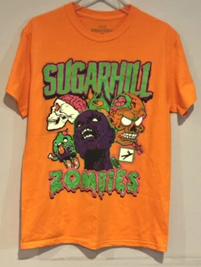 Sugar Hill Zombies T-Shirt Herren Gr. Medium Orange Neu Mit Etikett Bitte Lesen - Bild 1 von 8