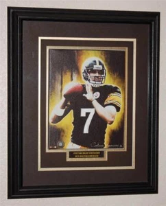 BEN ROETHLISBERGER STEELERS UDA ARTISTIC IMPRESSIONS MATTED & FRAMED COLLECTIBLE - Picture 1 of 4