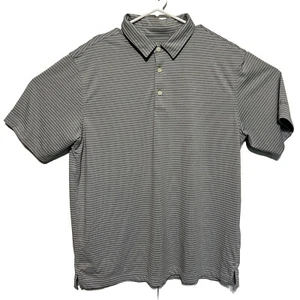 Walter Hagen Polo Golf Uomo Taglia Large Manica Corta Elasticizzata Grigio Essentials - Foto 1 di 4