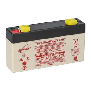 Batterie Enersys Genesis NP1,2-6 6V 1,2 Ah 4,8 mm Faston AGM - Photo 1/7
