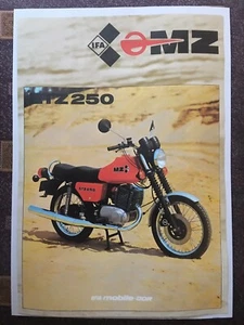 Flyer DDR Motorrad ETZ 250 In Französischer Sprache - Bild 1 von 2
