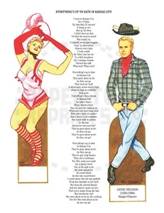 REPRINT - OKLAHOMA PAPER DOLLS BY TOM TIERNEY - REPRODUCTION - Picture 1 of 4