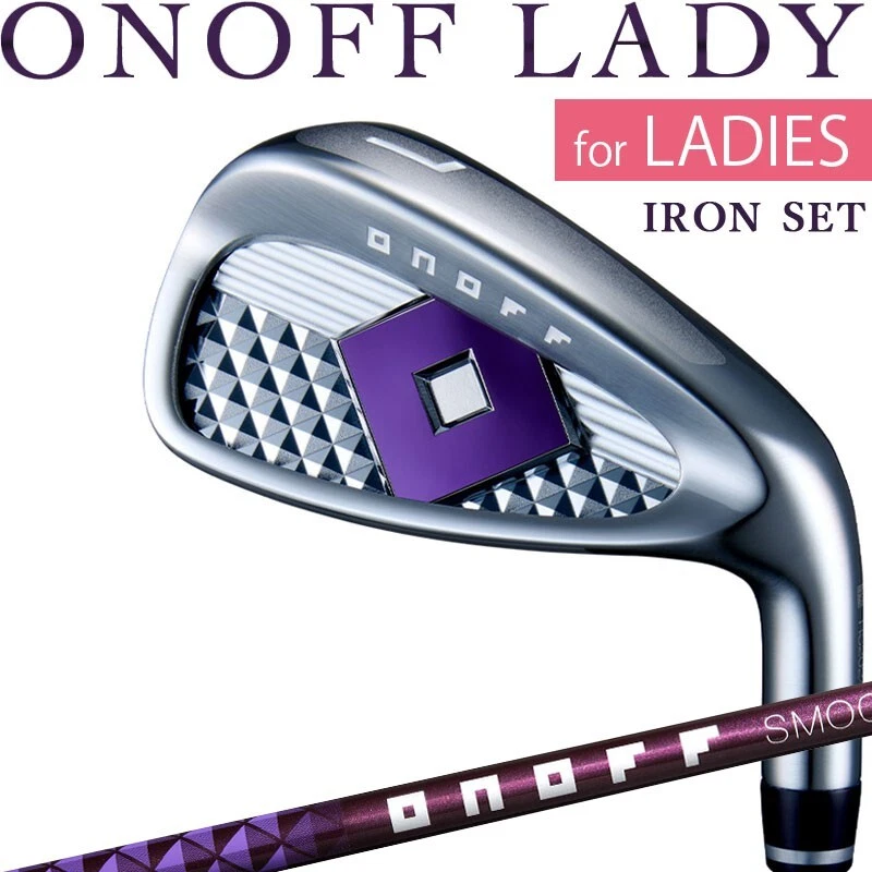 LADIES GLOBERIDE DAIWA Golf Japan 25 ONOFF IRON Set LADY LP-425I #7,8,9,Pw - Image 1 of 4