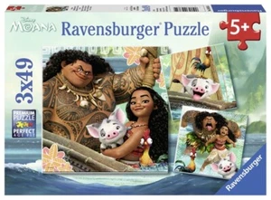 Moana Born to Voyage (3 X 49 Pc) Puzzle (Jigsaw) - Picture 1 of 1