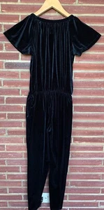 Girls Velour Jumpsuit Size M - Picture 1 of 3