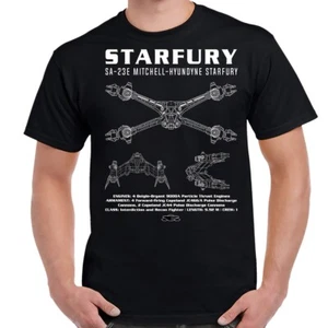 Camisa Babylon 5 Starfury esquemática para adultos - Imagen 1 de 1
