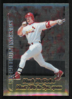 1999 Topps Chrome #201 Mark McGwire HL - Image 1 of 2