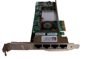 2 x Dell Broadcom R519P 0R519P Quad Port Gig PCIe Network Card 5709 HP Bracket - Picture 1 of 4
