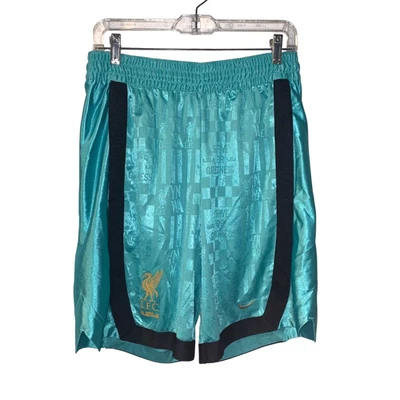 Pantalones Cortos Nike Para Hombres LeBron x Liverpool FC Talla M Fútbol Azul Jacquard Logo LFC 2024 Foto 1 de 4