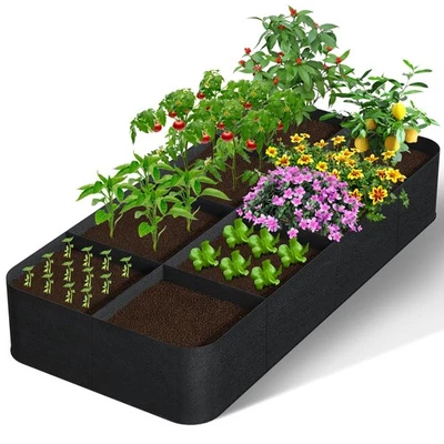 Cama de jardín elevada de tela, cama de jardín de rejilla de 6x3 pies-8 para cultivar verduras, p... Foto 1 de 4