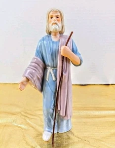Enesco 1988 Paul L. Connolly Porcelain Shepherd With Staff Christmas Nativity - Picture 1 of 6