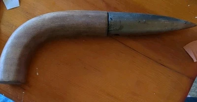 Antique William Johnson Newark NJ  ?  Cast Iron/Wooden Handle Garden Seed Dibber - Image 1 of 4