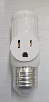 Set Of 6 Light Socket To Plug Adapter E26E27 2/3 Prong Light Bulb Outlet Convert - Image 1 of 4
