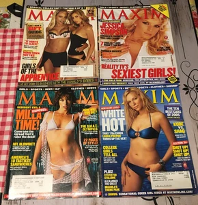 Maxim Magazine 2004 Lot Of 4 June, Sept, Nov, Dec. Jessica Simpson, Milla & More - Picture 1 of 5