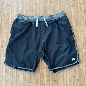 Vuori Banks Shorts 8” Inseam Mens XL Dark Gray Stretch Unlined V Cycled V330 - Picture 1 of 14