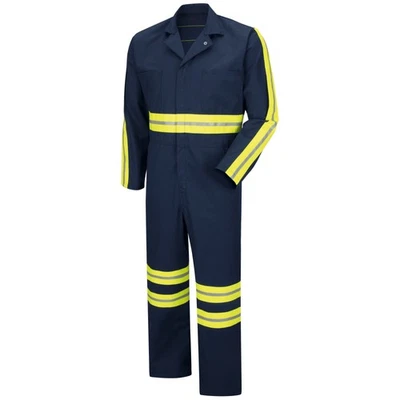 Red Kap Enhanced Visibility Twill Action Back Coverall - Image 1 of 4