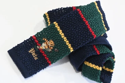 POLO RALPH LAUREN RAYAS AZUL SEDA HOMBRE Corbata W: 3 3/4" POR L:60" Foto 1 de 3