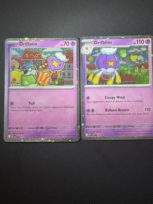 Difloon MEP005, Drifblim MEP006 Checklane Exclusive Swirl Holo Promo Near Mint🌀 - Image 1 of 4