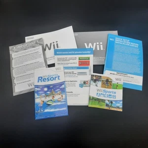 Nintendo Wii Handbücher & Einlagen Lot - Wii Sports, Resort, Netflix - Bild 1 von 11