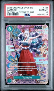 PSA 10 Yamato SP OP05 Special Art OP01-121 One Piece Awakening Of The New Era - Picture 1 of 3