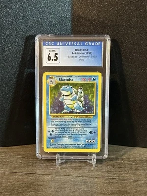 1999 Pokémon best sit Unlimited Blastoise Holo# 2/102 CGC 6.5 - Image 1 of 2