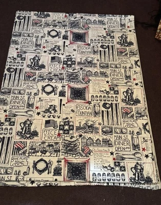 “Main Stree Diner “ Fabric ( 3,5 Yards/44’ Wide) - Image 1 of 4