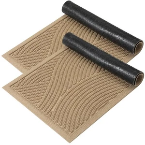 Sturdy Front Door Mat, Absorbent Muddy Dirt Resist Welcome Door Mats Outdoor ... - Picture 1 of 8