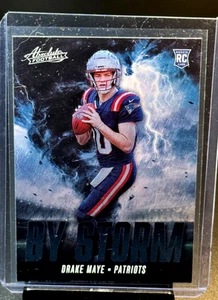 Drake Maye Pats Rookie Card 2024 Panini Absolute By Storm #BS-DME (RC) Patriots - Picture 1 of 2