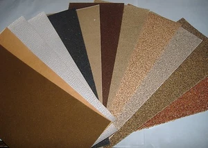 LOT OF TWELVE PIECE 1/3 SHEET ASSORTED BRANDS SANDPAPER 3 2/3 x 9" - Picture 1 of 2