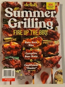 Delish Summer Grilling Magazine Fire Up the BBQ 101 Super Easy Recipes 2023 New - Picture 1 of 2