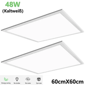 Panel LED ultraplano 2X48W panel de techo instalación 60x60cm lámpara de techo DE - Imagen 1 de 14